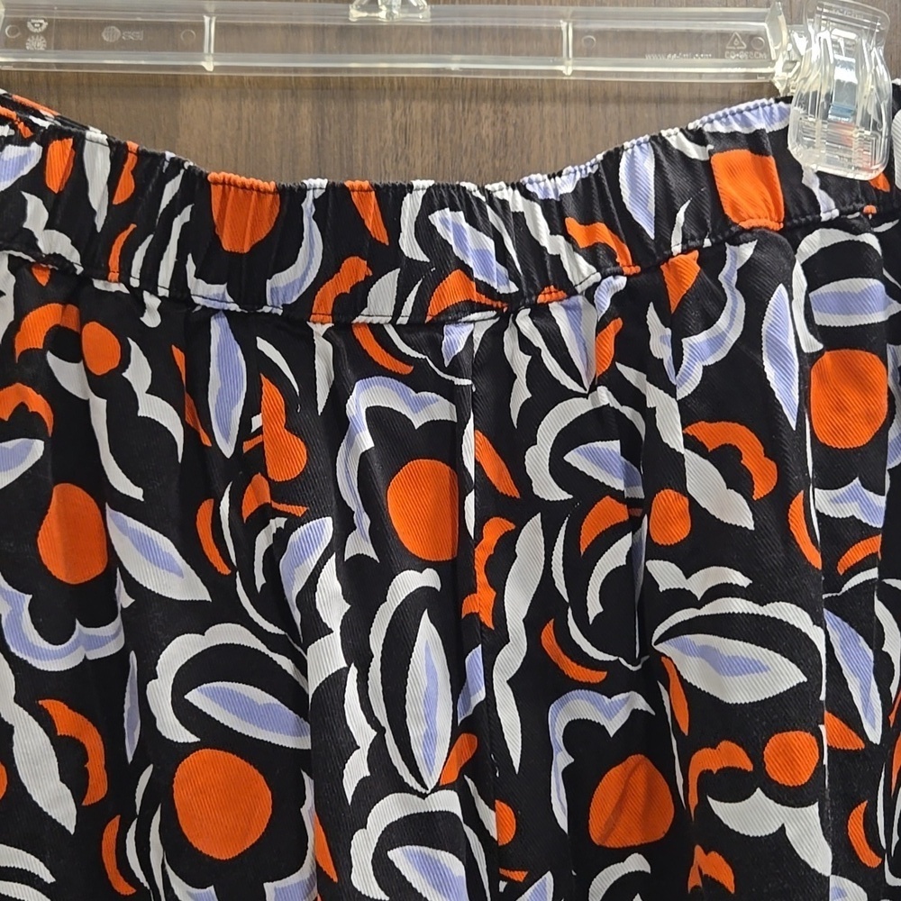 Anthropologie Breezy Straight Pant Red Motif Print Pants-Size 2 - Picture 9 of 17